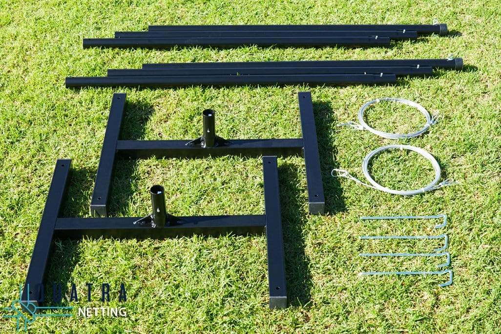 Ball Stop Barrier Nets with 2 Support Posts - 100mm sq (Multiple Sizes) - Image 6