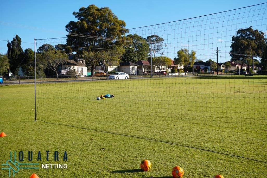 Ball Stop Barrier Nets with 2 Support Posts - 40mm sq - Image 4