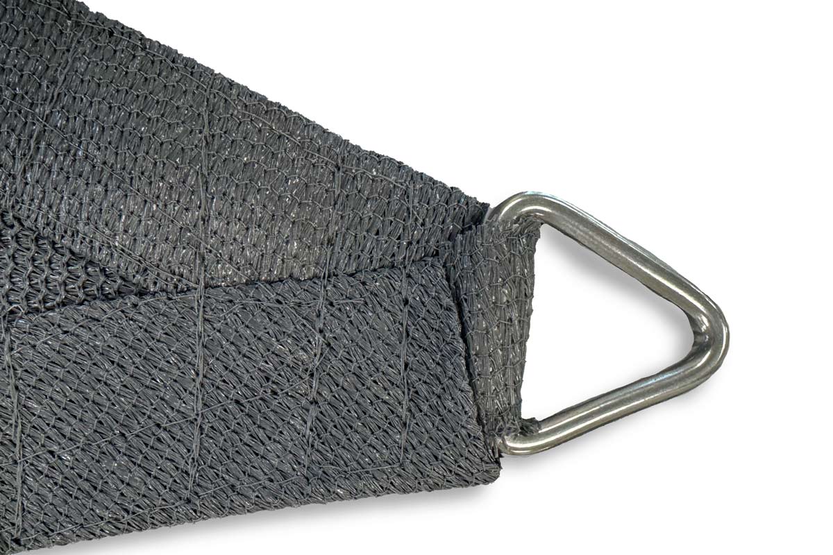 Charcoal Right Angle Triangle Ultra-Heavy Duty Shade Sail - Image 3