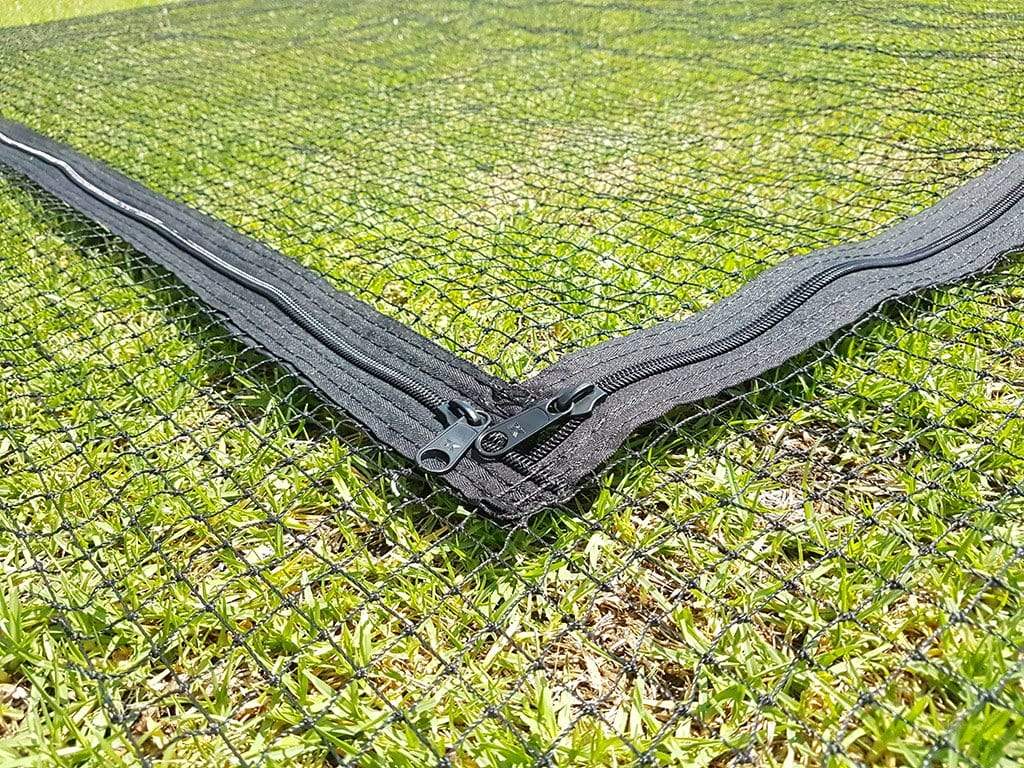Complete Wall Net with F-Zipper (3.5m x 3.5m Netting) - Black - Image 8