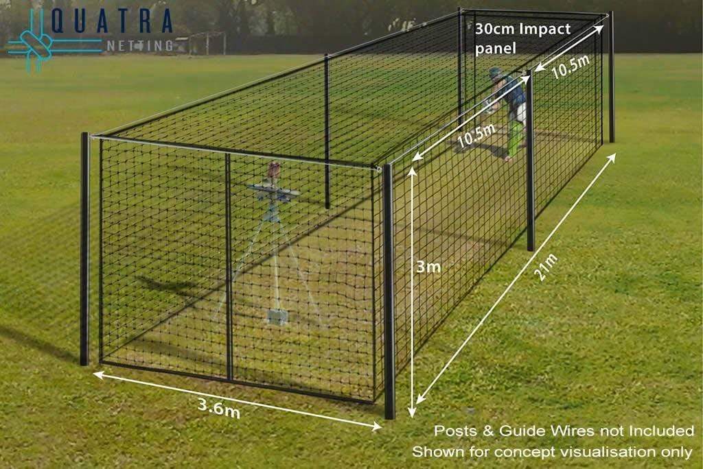 Cricket Cage Fully Enclosed 21m x 3.6m - Image 7