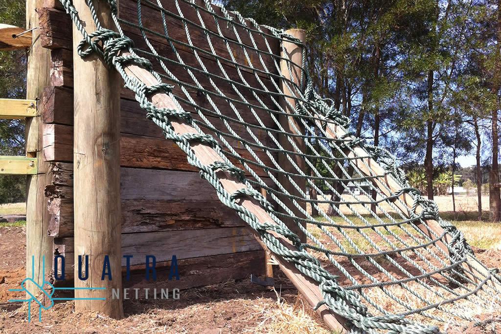 Heavy Duty Climbing Cargo Net: 250mm Mesh / GREEN - Image 7