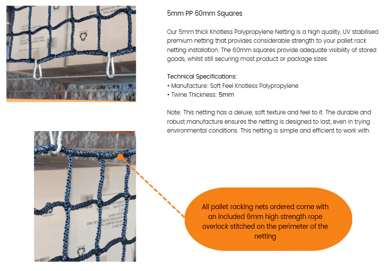 Pallet Rack by-the-metre Netting - Image 12
